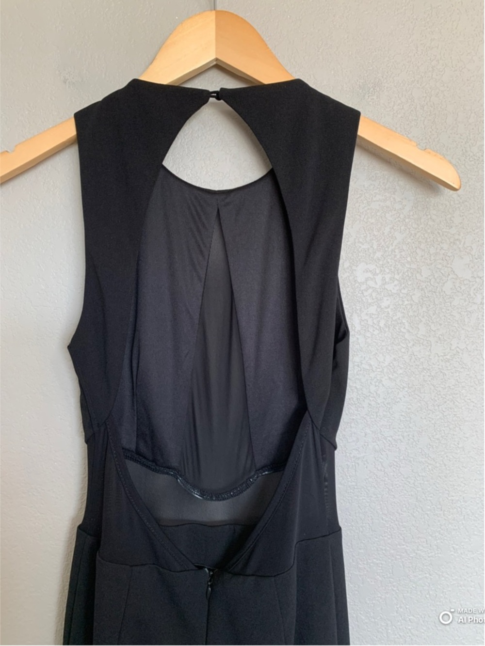 Lulus Small Alluring Perfection Black Mesh Cutout Backless Jumpsuit NWT Formal - Picture 9 of 17